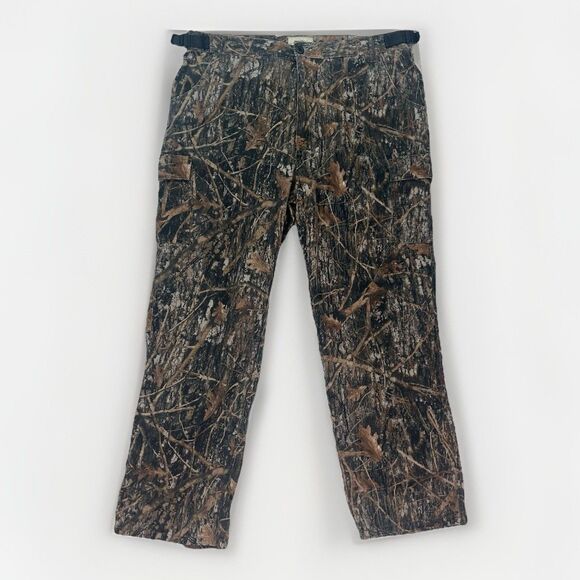 Vintage Creekside True Timber Camouflage Camo‎ Cargo Hunting Pants 40x32 - Picture 1 of 8